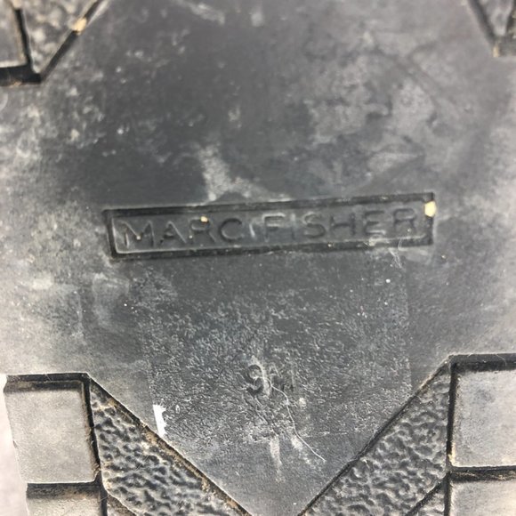 Marc Fisher Belles 2 Suede Faux Fur Ankle Boot, Black, Women's 9 - Picture 8 of 9